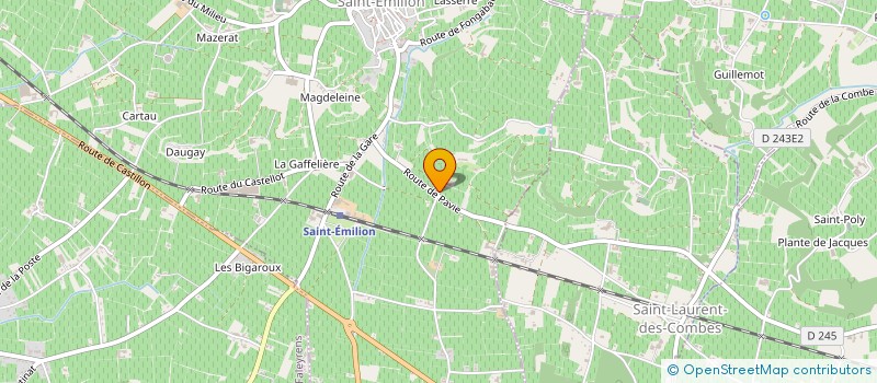 localisation de l'entreprise SE DES VIGNOBLES DARRIBEHAUDE à SAINT-LAURENT-DES-COMBES