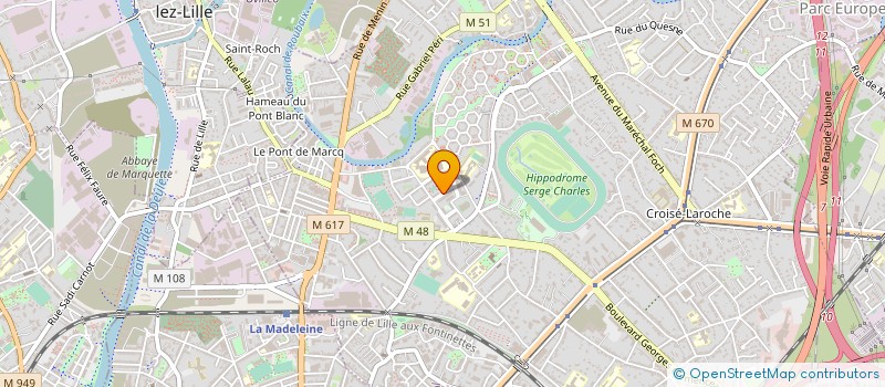 localisation de l'entreprise SE DIVERTIR A MARCQ-EN-BAROEUL à MARCQ-EN-BARŒUL