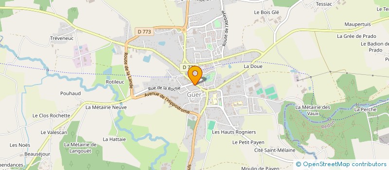 localisation de l'entreprise SE & GA  GUER