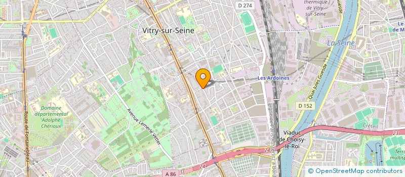 localisation de l'entreprise SE LEADER TRANSPORT  VITRY-SUR-SEINE