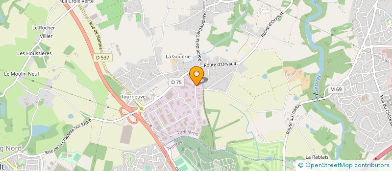 localisation de l'entreprise SE MAINDRON  TREILLIERES