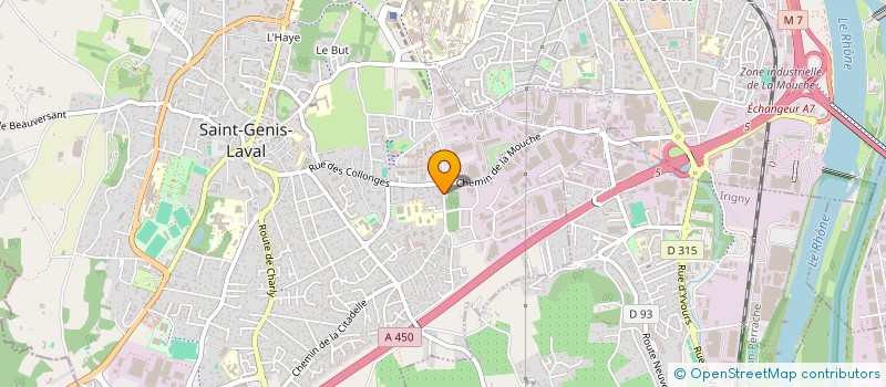 localisation de l'entreprise SE MONTAGNY  SAINT-GENIS-LAVAL