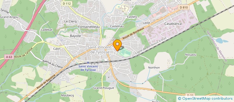 localisation de l'entreprise SE PHILIPPE RICHAUD PUBLICITE  LABENNE