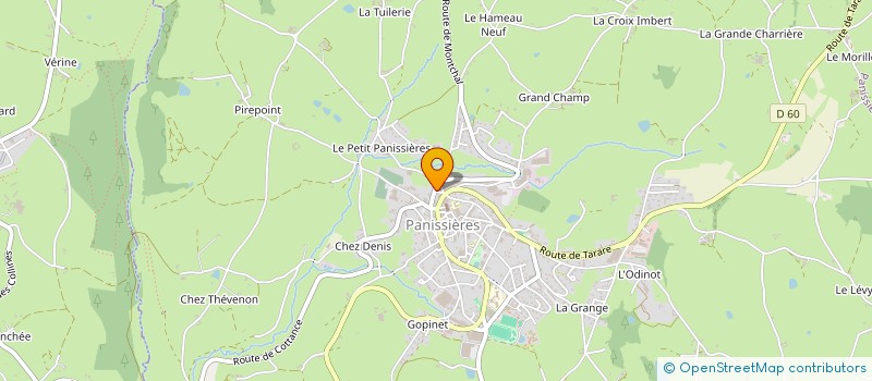 localisation de l'entreprise SE PISCINE  PANISSIERES