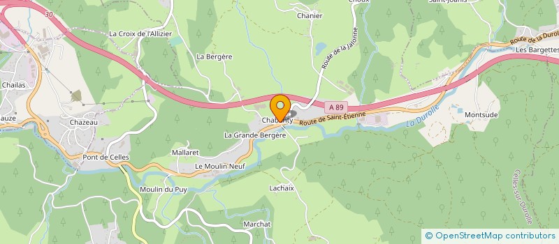 localisation de l'entreprise SE TARRERIAS BONJEAN à CELLES-SUR-DUROLLE