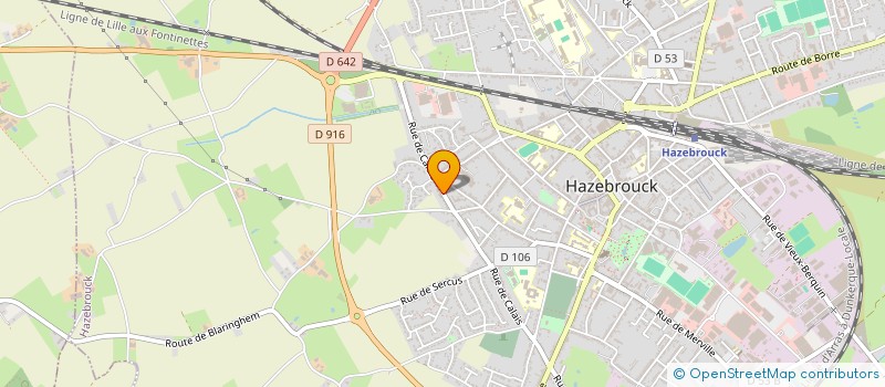 localisation de l'entreprise SE VITALISER PAR LE YOGA ET SES TECHNIQUES AJUSTEES POUR LIBERER SON ETRE  HAZEBROUCK