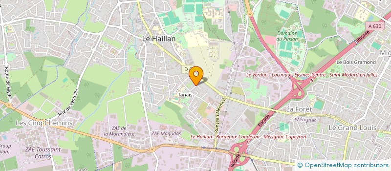 localisation de l'entreprise SE2C - SERVE EXPERTISE COMPTABLE ET CONSEILS  LE BOUSCAT
