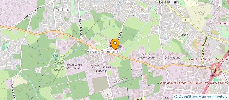 localisation de l'entreprise SE2F à LE HAILLAN