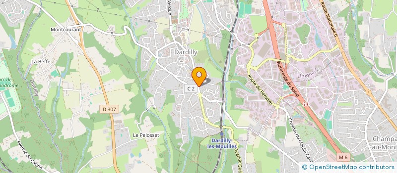 localisation de l'entreprise SE2FX  DARDILLY