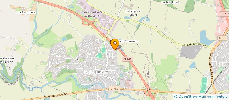 localisation de l'entreprise SE2J  LA SEGUINIERE