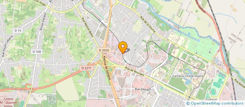 localisation de l'entreprise SE2L à OLIVET
