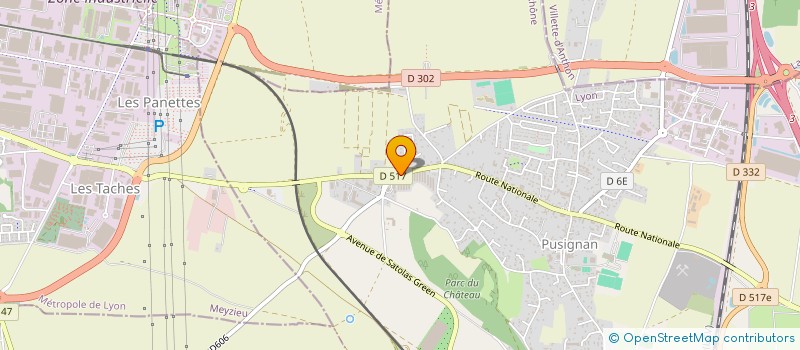 localisation de l'entreprise SE2P (SOCIETE EXPLOITATION PARKING PUSIGNAN)  PUSIGNAN