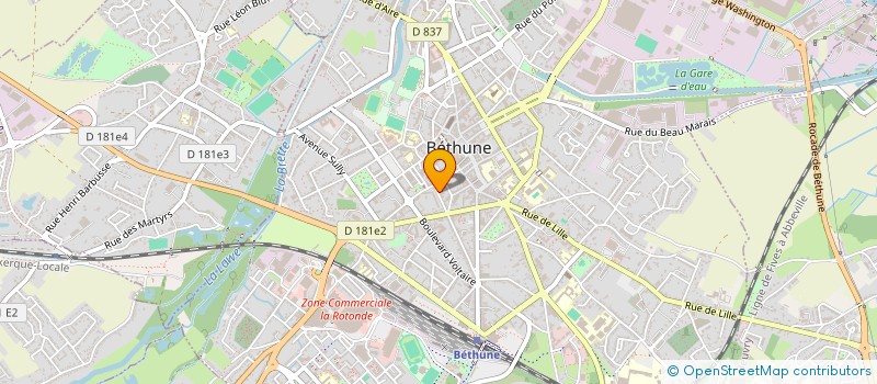 localisation de l'entreprise SE3C XAVIER VERACX à BETHUNE