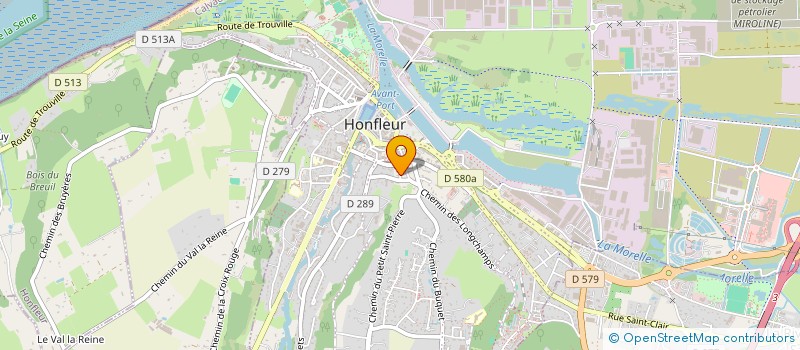 localisation de l'entreprise SE7 ARCHITECTURE - SANDRA BOUGOURD - ETIENNE DRU  HONFLEUR