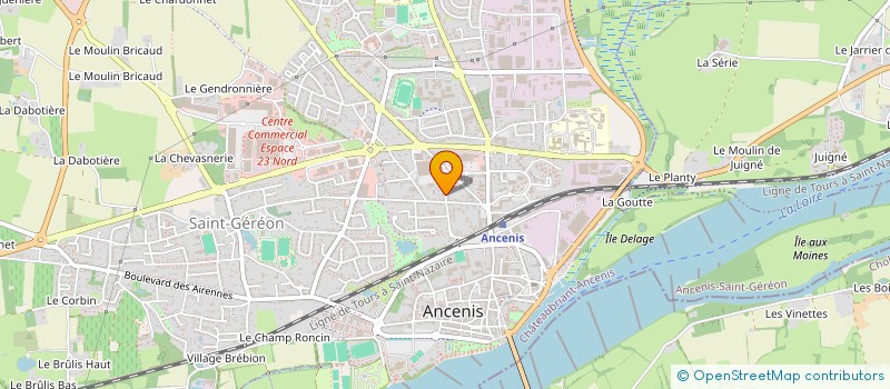 localisation de l'entreprise SEA  ANCENIS-SAINT-GEREON