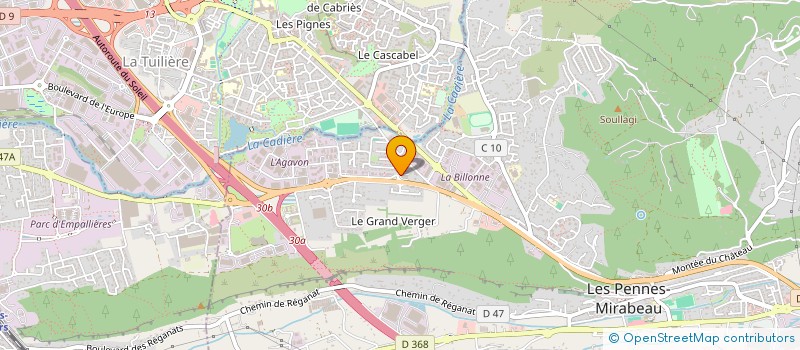 localisation de l'entreprise SEA AND SHORE SERVICES à LES PENNES-MIRABEAU