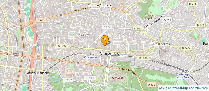 localisation de l'entreprise SEA FA à VINCENNES