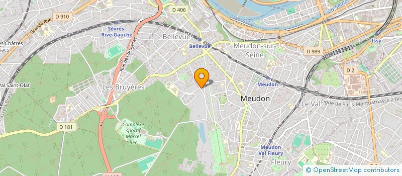 localisation de l'entreprise SEA HOLDING  MEUDON