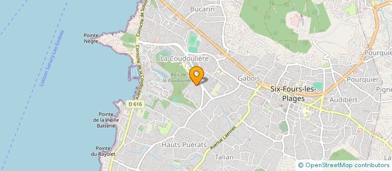 localisation de l'entreprise SEA MARINE STEEL à SIX-FOURS-LES-PLAGES