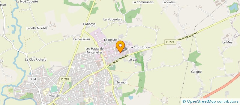 localisation de l'entreprise SEA RENNES  MORDELLES