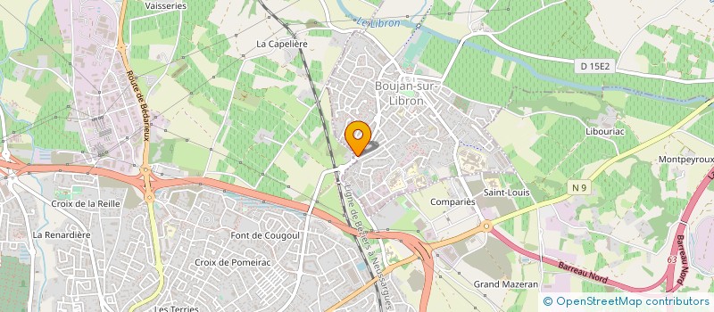 localisation de l'entreprise SEA SHOES & SUN  BOUJAN-SUR-LIBRON