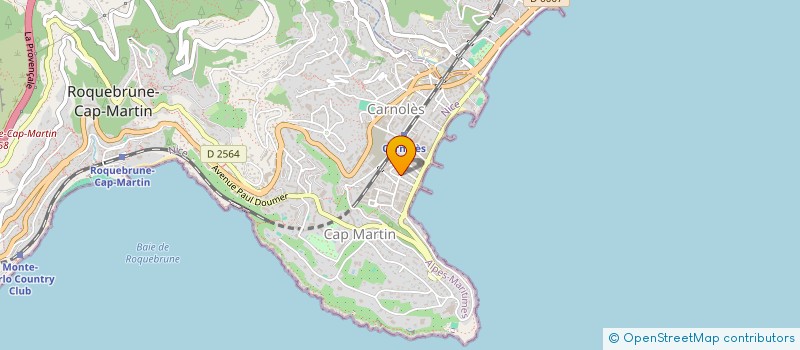localisation de l'entreprise SEA SIDE à ROQUEBRUNE-CAP-MARTIN