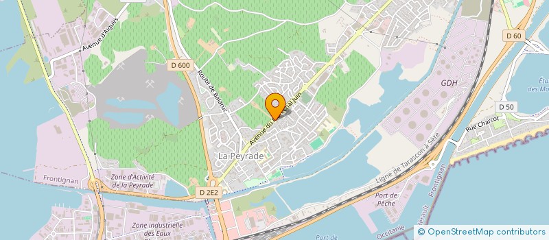 localisation de l'entreprise SEA SKATE AND SUN à FRONTIGNAN