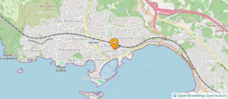 localisation de l'entreprise SEA WAY LA MER A CENT POUR CENT  BANDOL