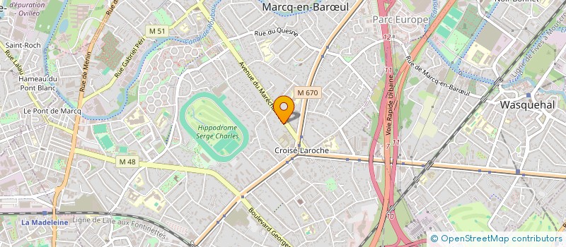 localisation de l'entreprise SEAAZUR à MARCQ-EN-BARŒUL