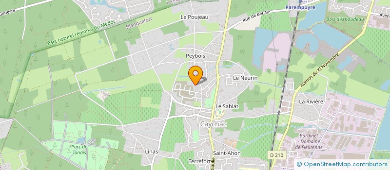 localisation de l'entreprise SEABERRY à BLANQUEFORT