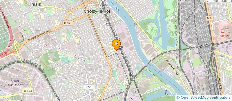 localisation de l'entreprise SEADPRODUCTION & O'DASSFILMS  CHOISY-LE-ROI