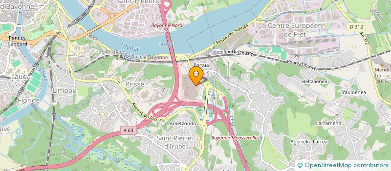 localisation de l'entreprise SEAGUR à SAINT-PIERRE-D'IRUBE