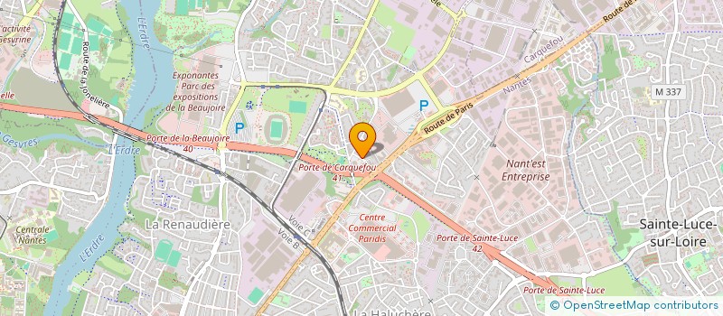 localisation de l'entreprise SEALING à NANTES