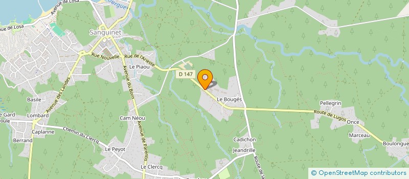 localisation de l'entreprise SEALVER  SANGUINET