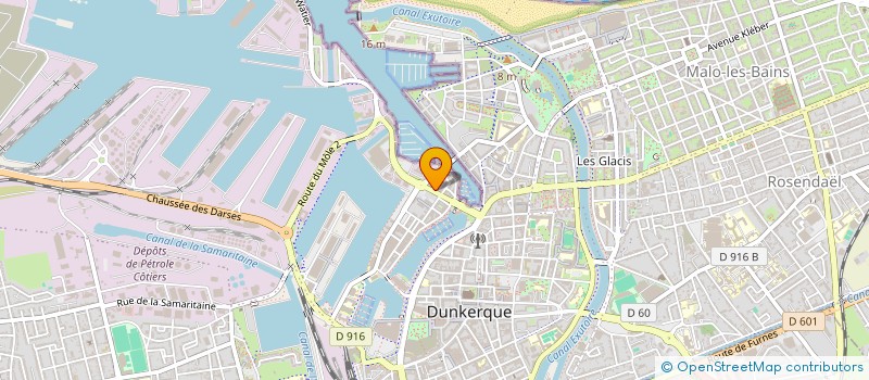 localisation de l'entreprise SEAMEN'S CLUB PORT OUEST  DUNKERQUE