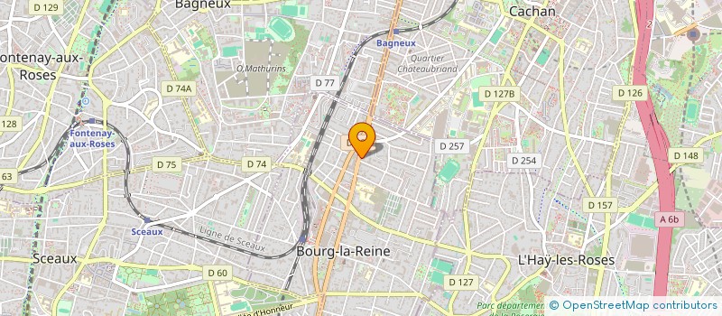 localisation de l'entreprise SEAMONE à BOURG-LA-REINE