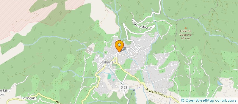 localisation de l'entreprise SEANA  SEILLANS