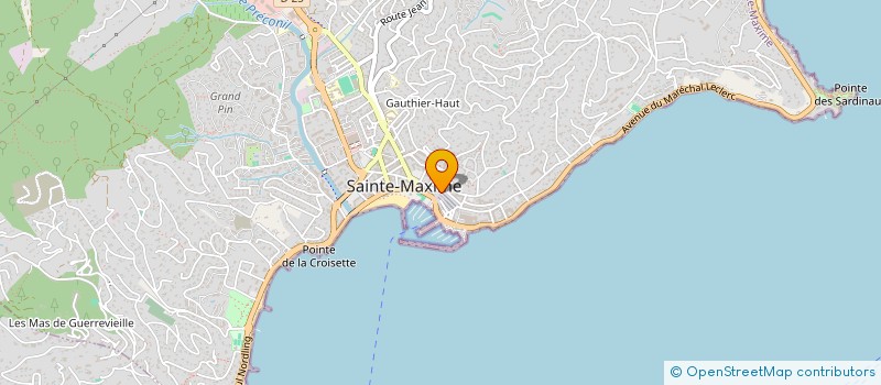 localisation de l'entreprise SEANERGIE à SAINTE-MAXIME
