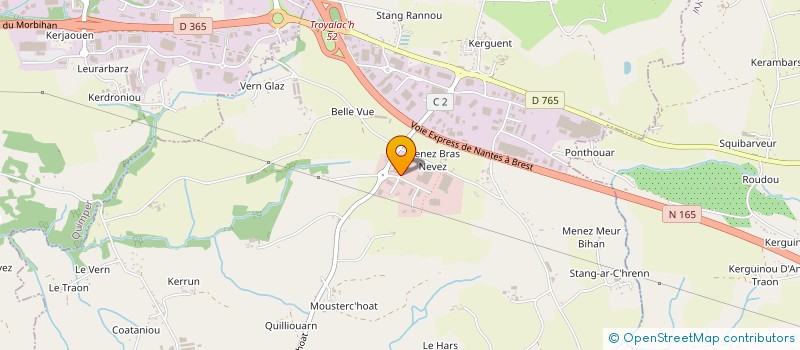 localisation de l'entreprise SEANERTEK à SAINT-EVARZEC