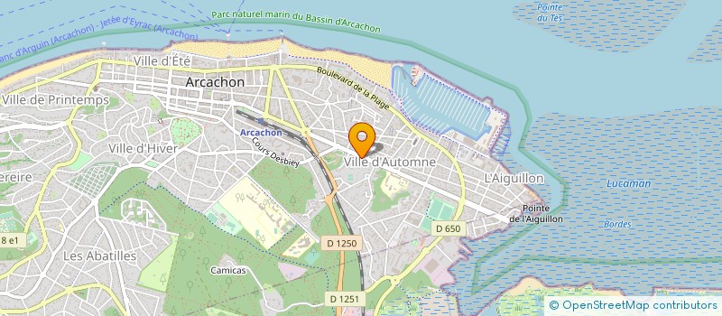 localisation de l'entreprise SEAPASS SERVICES  ARCACHON