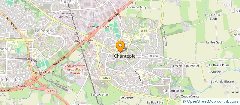 localisation de l'entreprise SEARCH&BUILD VALEURS à CHANTEPIE