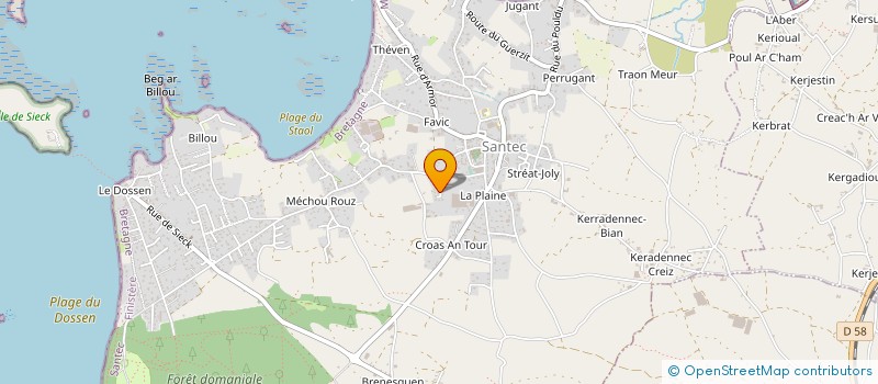 localisation de l'entreprise SEAS  SANTEC
