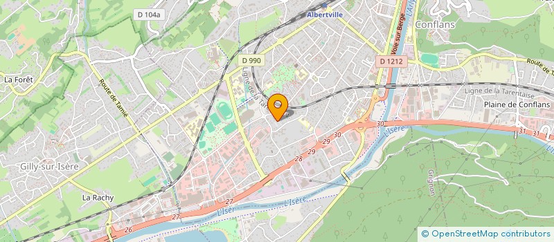 localisation de l'entreprise SEASIDE 83  ALBERTVILLE