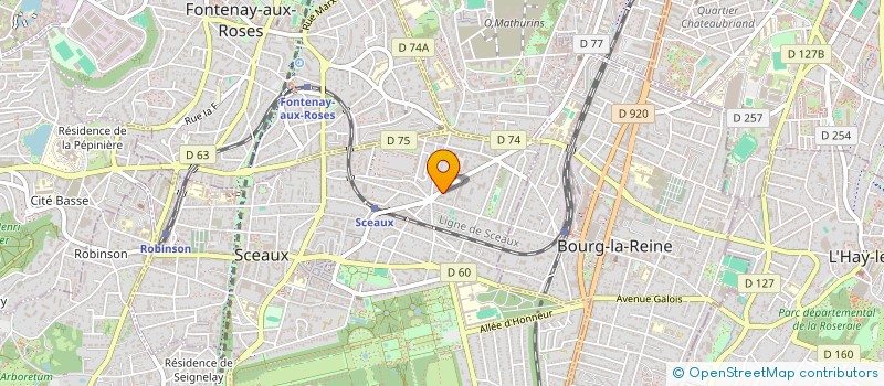 localisation de l'entreprise SEAUX'ATHLETIC à SCEAUX
