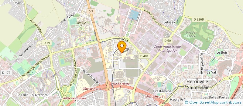 localisation de l'entreprise SEAVER à CAEN