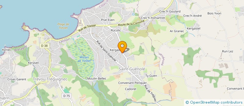 localisation de l'entreprise SEAVOG  TREVOU-TREGUIGNEC