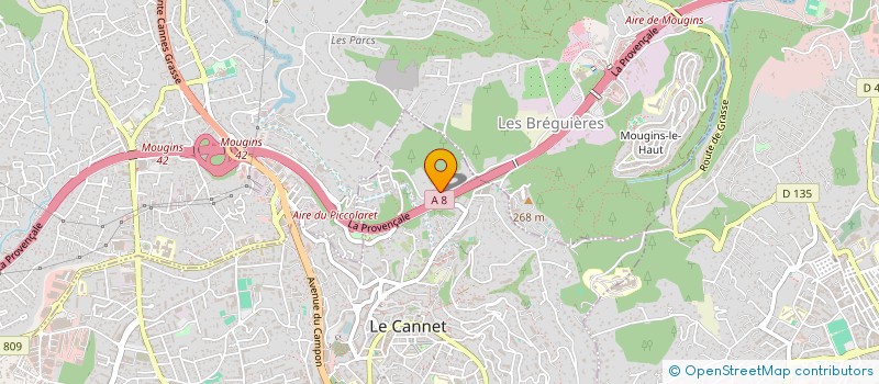 localisation de l'entreprise SEB AZUR SERVICES  LE CANNET