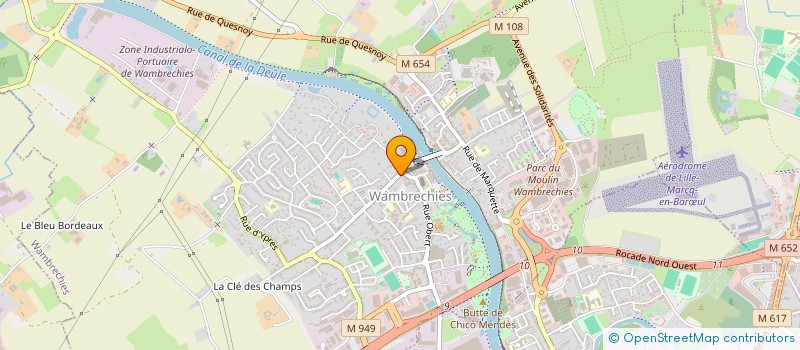 localisation de l'entreprise SEB-CAM  WAMBRECHIES