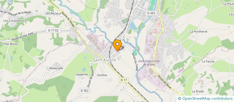 localisation de l'entreprise SEB CARRELAGE CONSTRUCTION  SAINT-AULAIRE