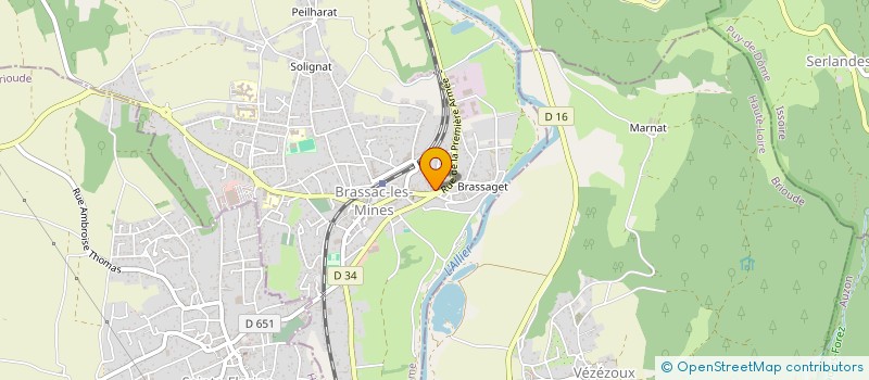 localisation de l'entreprise SEB&CO  BRASSAC-LES-MINES